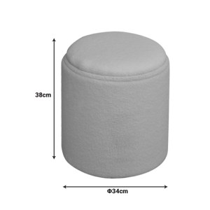 pak-257-000035-2 ΣΚΑΜΠΟ-ΜΠΑΟΥΛΟ BATUR PAKOWORLD ΜΠΟΥΚΛΕ ΥΦΑΣΜΑ ΣΕ ΛΕΥΚΗ ΑΠΟΧΡΩΣΗ Φ34X38ΕΚ