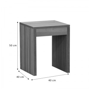 pak-260-000002-3 ΒΟΗΘΗΤΙΚΟ ΤΡΑΠΕΖΙ FOCUSED PAKOWORLD MDF ΦΥΣΙΚΟ 40X40X50ΕΚ