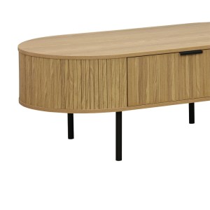 pak-260-000008-1 ΤΡΑΠΕΖΙ ΣΑΛΟΝΙΟΥ SCANDI  PAKOWORLD MDF ΦΥΣΙΚΟ ΜΕ ΜΕΤΑΛΛΙΚΑ ΠΟΔΙΑ 118X60X44ΕΚ