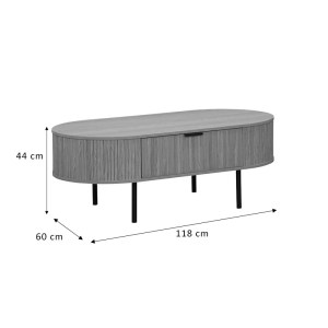 pak-260-000008-4 ΤΡΑΠΕΖΙ ΣΑΛΟΝΙΟΥ SCANDI PAKOWORLD MDF ΦΥΣΙΚΟ ΜΕ ΜΕΤΑΛΛΙΚΑ ΠΟΔΙΑ 118X60X44ΕΚ