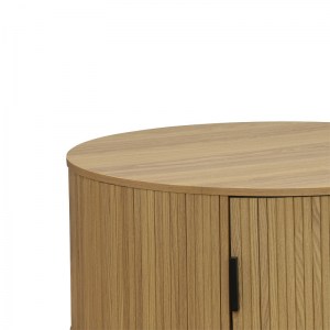 pak-260-000009-1 ΤΡΑΠΕΖΙ ΣΑΛΟΝΙΟΥ SCANDI PAKOWORLD MDF ΦΥΣΙΚΟ Φ80X35.5ΕΚ