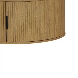 pak-260-000009-2 ΤΡΑΠΕΖΙ ΣΑΛΟΝΙΟΥ SCANDI PAKOWORLD MDF ΦΥΣΙΚΟ Φ80X35.5ΕΚ