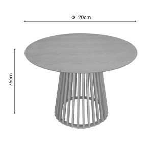 pak-260-000015-3 ΤΡΑΠΕΖΙ DOMONIC PAKOWORLD ΦΥΣΙΚΟ Φ120X75ΕΚ
