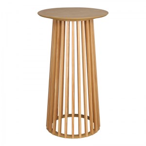 pak-260-000022 ΤΡΑΠΕΖΙ ΜΠΑΡ DOMONIC PAKOWORLD MDF ΦΥΣΙΚΟ Φ60X105ΕΚ