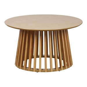 pak-260-000023-1 ΤΡΑΠΕΖΙ ΣΑΛΟΝΙΟΥ DOMONIC PAKOWORLD MDF/PW ΣΕ ΦΥΣΙΚΗ ΑΠΟΧΡΩΣΗ Φ80X45ΕΚ