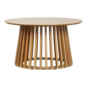pak-260-000023 ΤΡΑΠΕΖΙ ΣΑΛΟΝΙΟΥ DOMONIC PAKOWORLD MDF/PW ΣΕ ΦΥΣΙΚΗ ΑΠΟΧΡΩΣΗ Φ80X45ΕΚ