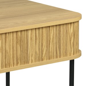 pak-260-000024-5 ΚΟΝΣΟΛΑ SCANDI PAKOWORLD MDF/METAL ΣΕ ΦΥΣΙΚΗ ΑΠΟΧΡΩΣΗ ΜΕ ΜΕΤΑΛΛΙΚΑ ΜΑΥΡΑ ΠΟΔΙΑ 120X60X76,5ΕΚ