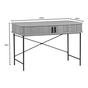 pak-260-000024-6 ΚΟΝΣΟΛΑ SCANDI PAKOWORLD MDF/METAL ΣΕ ΦΥΣΙΚΗ ΑΠΟΧΡΩΣΗ ΜΕ ΜΕΤΑΛΛΙΚΑ ΜΑΥΡΑ ΠΟΔΙΑ 120X60X76,5ΕΚ