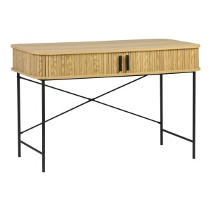 pak-260-000024 ΚΟΝΣΟΛΑ SCANDI PAKOWORLD MDF/METAL ΣΕ ΦΥΣΙΚΗ ΑΠΟΧΡΩΣΗ ΜΕ ΜΕΤΑΛΛΙΚΑ ΜΑΥΡΑ ΠΟΔΙΑ 120X60X76,5ΕΚ