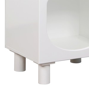 pak-260-000025-5 ΚΟΜΟΔΙΝΟ EMERSI PAKOWORLD MDF ΣΕ ΛΕΥΚΗ ΑΠΟΧΡΩΣΗ 40X32X70ΕΚ
