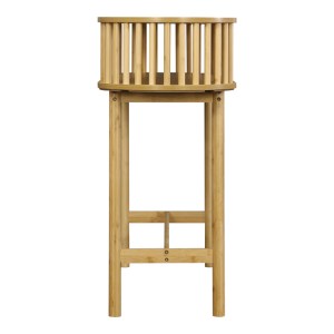 pak-260-000027-2 ΚΟΝΣΟΛΑ NODIAL PAKOWORLD MDF/BAMBOO ΣΕ ΦΥΣΙΚΗ ΑΠΟΧΡΩΣΗ 120X39X85ΕΚ