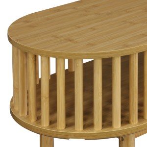 pak-260-000027-4 ΚΟΝΣΟΛΑ NODIAL PAKOWORLD MDF/BAMBOO ΣΕ ΦΥΣΙΚΗ ΑΠΟΧΡΩΣΗ 120X39X85ΕΚ
