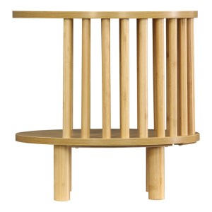 pak-260-000028-1 ΚΟΜΟΔΙΝΟ NODIAL PAKOWORLD MDF/BAMBOO ΣΕ ΦΥΣΙΚΗ ΑΠΟΧΡΩΣΗ Φ40X40ΕΚ