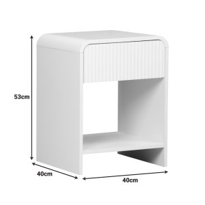 pak-260-000029-4 ΚΟΜΟΔΙΝΟ ZEPLEN PAKOWORLD MDF ΣΕ ΛΕΥΚΗ ΑΠΟΧΡΩΣΗ 40X40X53ΕΚ