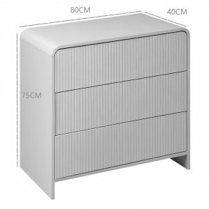 pak-260-000030-4 ΣΥΡΤΑΡΙΕΡΑ ZEPLEN PAKOWORLD MDF ΣΕ ΛΕΥΚΗ ΑΠΟΧΡΩΣΗ 80X40X75ΕΚ