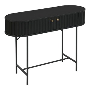 pak-260-000031-3 ΚΟΝΣΟΛΑ ZEPLEN PAKOWORLD MDF-ΜΕΤΑΛΛΟ ΣΕ ΜΑΥΡΗ ΑΠΟΧΡΩΣΗ 100X35X75ΕΚ