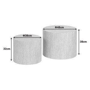 pak-260-000034-5 ΒΟΗΘΗΤΙΚΑ ΤΡΑΠΕΖΑΚΙΑ 2ΤΕΜ ZONAR  PAKOWORLD MDF ΣΕ ΟΨΗ ΤΡΑΒΕΡΤΙΝΑΣ