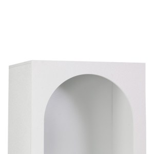 pak-260-000041-2 ΒΙΒΛΙΟΘΗΚΗ EMERSI PAKOWORLD MDF ΣΕ ΛΕΥΚΗ ΑΠΟΧΡΩΣΗ 48X35X180ΕΚ