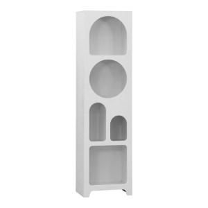 pak-260-000041 ΒΙΒΛΙΟΘΗΚΗ EMERSI PAKOWORLD MDF ΣΕ ΛΕΥΚΗ ΑΠΟΧΡΩΣΗ 48X35X180ΕΚ