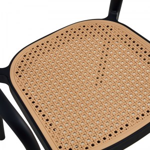 pak-262-000006-5 ΠΟΛΥΘΡΟΝΑ EMBER PAKOWORLD ΜΕ UV PROTECTION PP ΜΠΕΖ-ΜΑΥΡΟ 52.5X56.5X81ΕΚ.