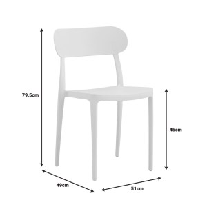 pak-262-000035-3 ΚΑΡΕΚΛΑ AMVROAN PAKOWORLD ΜΕ UV PROTECTION ΛΕΥΚΟ PP 51X49X79.5ΕΚ