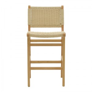 pak-263-000008-3 ΣΚΑΜΠΟ ΜΠΑΡ JULIEN PAKOWORLD RUBBERWOOD ΦΥΣΙΚΟ-ΕΔΡΑ ΦΥΣΙΚΟ ΣΧΟΙΝΙ 45X46X95ΕΚ