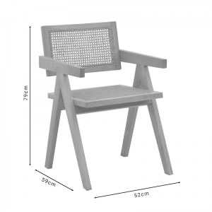 pak-263-000022-8 ΠΟΛΥΘΡΟΝΑ KALEN PAKOWORLD ΦΥΣΙΚΟ RUBBERWOOD 52X59X79ΕΚ