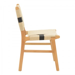 pak-263-000036-2 ΚΑΡΕΚΛΑ JULIEN PAKOWORLD RUBBERWOOD ΚΑΙ ΕΠΕΝΔΥΣΗ ΜΕ ΣΧΟΙΝΙ ΣΕ ΦΥΣΙΚΟ-ΜΑΥΡΟ ΧΡΩΜΑ 61X54X85ΕΚ