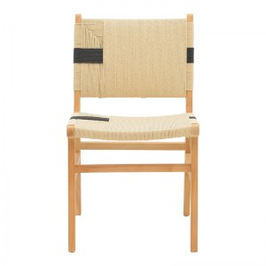 pak-263-000036-3 ΚΑΡΕΚΛΑ JULIEN PAKOWORLD RUBBERWOOD ΚΑΙ ΕΠΕΝΔΥΣΗ ΜΕ ΣΧΟΙΝΙ ΣΕ ΦΥΣΙΚΟ-ΜΑΥΡΟ ΧΡΩΜΑ 61X54X85ΕΚ