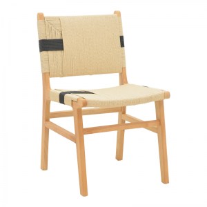 pak-263-000036 ΚΑΡΕΚΛΑ JULIEN PAKOWORLD RUBBERWOOD ΚΑΙ ΕΠΕΝΔΥΣΗ ΜΕ ΣΧΟΙΝΙ ΣΕ ΦΥΣΙΚΟ-ΜΑΥΡΟ ΧΡΩΜΑ 61X54X85ΕΚ