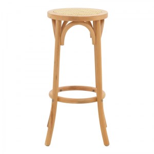pak-263-000037-1 ΣΚΑΜΠΟ ΜΠΑΡ SERZO PAKOWORLD ΞΥΛΟ ΟΞΙΑΣ ΚΑΙ RATTAN ΣΕ ΦΥΣΙΚΟ ΧΡΩΜΑ Φ36X71ΕΚ