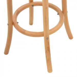 pak-263-000037-3 ΣΚΑΜΠΟ ΜΠΑΡ SERZO PAKOWORLD ΞΥΛΟ ΟΞΙΑΣ ΚΑΙ RATTAN ΣΕ ΦΥΣΙΚΟ ΧΡΩΜΑ Φ36X71ΕΚ