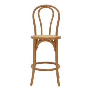 pak-263-000039-3 ΣΚΑΜΠΟ ΜΠΑΡ THONET PAKOWORLD ΦΥΣΙΚΟ ΞΥΛΟ ΟΞΙΑΣ-ΕΔΡΑ ΦΥΣΙΚΟ RATTAN 41X50X105ΕΚ
