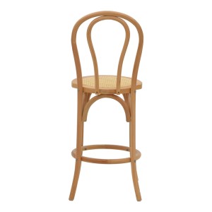 pak-263-000039-4 ΣΚΑΜΠΟ ΜΠΑΡ THONET PAKOWORLD ΦΥΣΙΚΟ ΞΥΛΟ ΟΞΙΑΣ-ΕΔΡΑ ΦΥΣΙΚΟ RATTAN 41X50X105ΕΚ