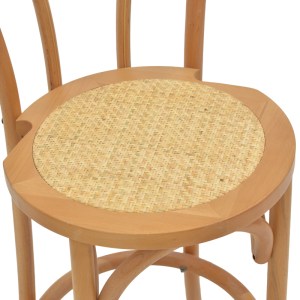 pak-263-000039-6 ΣΚΑΜΠΟ ΜΠΑΡ THONET PAKOWORLD ΦΥΣΙΚΟ ΞΥΛΟ ΟΞΙΑΣ-ΕΔΡΑ ΦΥΣΙΚΟ RATTAN 41X50X105ΕΚ