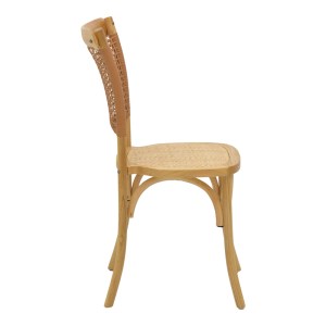 pak-263-000041-2 ΚΑΡΕΚΛΑ KARLEY PAKOWORLD ΦΥΣΙΚΟ ΞΥΛΟ ΟΞΙΑΣ-ΕΔΡΑ ΦΥΣΙΚΟ RATTAN 48X52X89ΕΚ