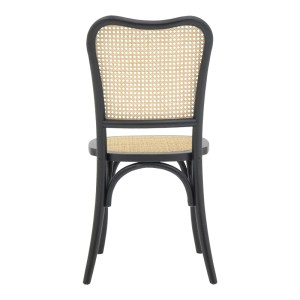 pak-263-000043-4 ΚΑΡΕΚΛΑ ZOZELE PAKOWORLD ΦΥΣΙΚΟ RATTAN PE-ΜΑΥΡΟ TOON WOOD 45X51X88ΕΚ