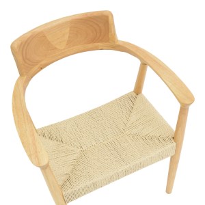 pak-263-000049-6 ΚΑΡΕΚΛΑ JOJENE PAKOWORLD RUBBERWOOD ΚΑΙ ΣΧΟΙΝΙ ΣΕ ΦΥΣΙΚΗ ΑΠΟΧΡΩΣΗ 58X54X79ΕΚ