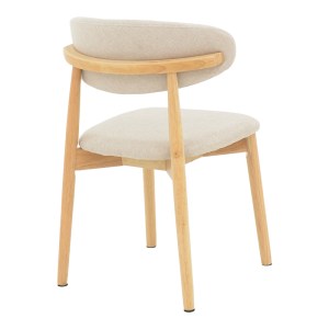 pak-263-000050-1 ΚΑΡΕΚΛΑ UBENE PAKOWORLD RUBBERWOOD ΚΑΙ ΥΦΑΣΜΑ ΣΕ ΦΥΣΙΚΗ ΚΑΙ ΜΠΕΖ ΑΠΟΧΡΩΣΗ 46X58X79ΕΚ