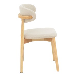 pak-263-000050-2 ΚΑΡΕΚΛΑ UBENE PAKOWORLD RUBBERWOOD ΚΑΙ ΥΦΑΣΜΑ ΣΕ ΦΥΣΙΚΗ ΚΑΙ ΜΠΕΖ ΑΠΟΧΡΩΣΗ 46X58X79ΕΚ