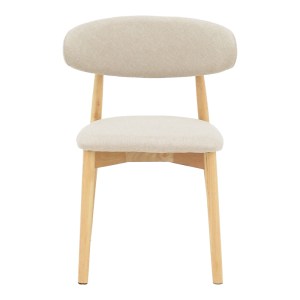 pak-263-000050-3 ΚΑΡΕΚΛΑ UBENE PAKOWORLD RUBBERWOOD ΚΑΙ ΥΦΑΣΜΑ ΣΕ ΦΥΣΙΚΗ ΚΑΙ ΜΠΕΖ ΑΠΟΧΡΩΣΗ 46X58X79ΕΚ