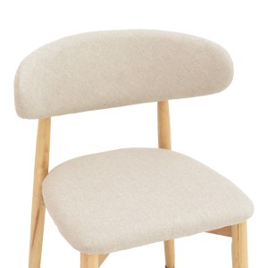 pak-263-000050-5 ΚΑΡΕΚΛΑ UBENE PAKOWORLD RUBBERWOOD ΚΑΙ ΥΦΑΣΜΑ ΣΕ ΦΥΣΙΚΗ ΚΑΙ ΜΠΕΖ ΑΠΟΧΡΩΣΗ 46X58X79ΕΚ