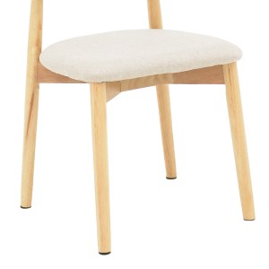 pak-263-000050-6 ΚΑΡΕΚΛΑ UBENE PAKOWORLD RUBBERWOOD ΚΑΙ ΥΦΑΣΜΑ ΣΕ ΦΥΣΙΚΗ ΚΑΙ ΜΠΕΖ ΑΠΟΧΡΩΣΗ 46X58X79ΕΚ