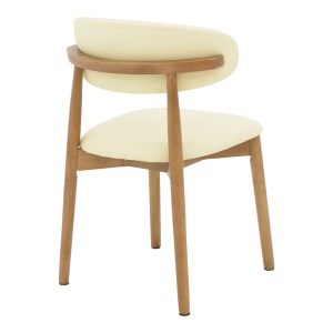 pak-263-000052-1 ΚΑΡΕΚΛΑ UBENE PAKOWORLD RUBBERWOOD ΚΑΙ PU ΣΕ ΚΑΡΥΔΙ ΚΑΙ ΜΠΕΖ ΑΠΟΧΡΩΣΗ 46X58X79ΕΚ