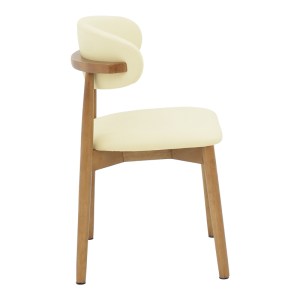 pak-263-000052-2 ΚΑΡΕΚΛΑ UBENE PAKOWORLD RUBBERWOOD ΚΑΙ PU ΣΕ ΚΑΡΥΔΙ ΚΑΙ ΜΠΕΖ ΑΠΟΧΡΩΣΗ 46X58X79ΕΚ