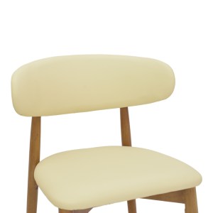 pak-263-000052-5 ΚΑΡΕΚΛΑ UBENE PAKOWORLD RUBBERWOOD ΚΑΙ PU ΣΕ ΚΑΡΥΔΙ ΚΑΙ ΜΠΕΖ ΑΠΟΧΡΩΣΗ 46X58X79ΕΚ