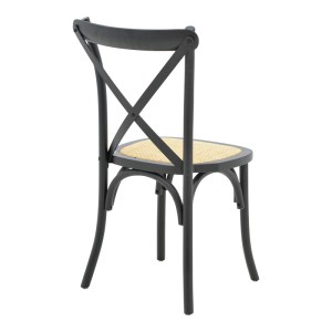 pak-263-000054-1 ΚΑΡΕΚΛΑ DYLON PAKOWORLD ΣΤΟΙΒΑΖΟΜΕΝΗ ΜΑΥΡΟ ΞΥΛΟ ΟΞΙΑΣ-ΕΔΡΑ ΦΥΣΙΚΟ RATTAN 48X52X89ΕΚ