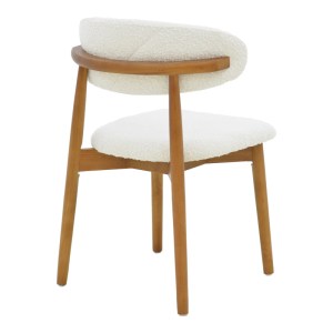 pak-263-000055-1 ΚΑΡΕΚΛΑ UBENE PAKOWORLD RUBBERWOOD ΣΕ ΚΑΡΥΔΙ-ΜΠΟΥΚΛΕ ΥΦΑΣΜΑ ΣΕ ΛΕΥΚΗ ΑΠΟΧΡΩΣΗ 51X56X79ΕΚ