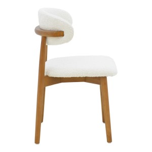 pak-263-000055-2 ΚΑΡΕΚΛΑ UBENE PAKOWORLD RUBBERWOOD ΣΕ ΚΑΡΥΔΙ-ΜΠΟΥΚΛΕ ΥΦΑΣΜΑ ΣΕ ΛΕΥΚΗ ΑΠΟΧΡΩΣΗ 51X56X79ΕΚ