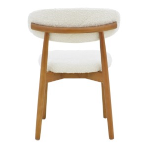 pak-263-000055-4 ΚΑΡΕΚΛΑ UBENE PAKOWORLD RUBBERWOOD ΣΕ ΚΑΡΥΔΙ-ΜΠΟΥΚΛΕ ΥΦΑΣΜΑ ΣΕ ΛΕΥΚΗ ΑΠΟΧΡΩΣΗ 51X56X79ΕΚ
